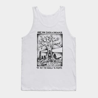 Are you such a dreamer? - 2+2=5 - illustrated lyrics Tank Top